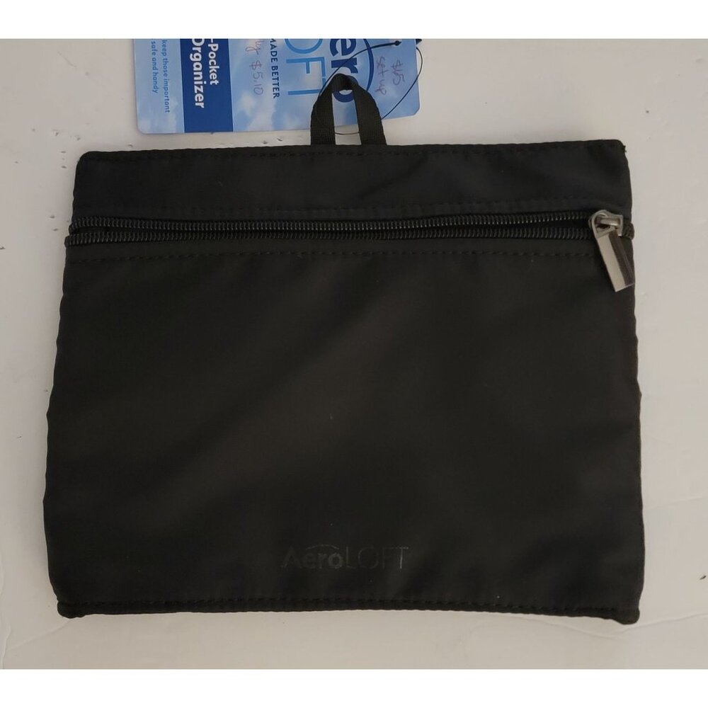 AeroLOFT 4-Pocket Zip Travel Organizer – Slim Carry-On Essential – Black - Picture 2 of 3